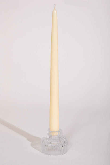 2" Glass Candle Holder Clear