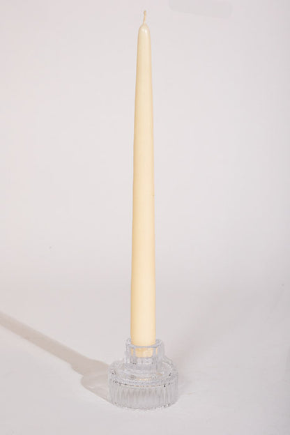 2" Glass Candle Holder Clear