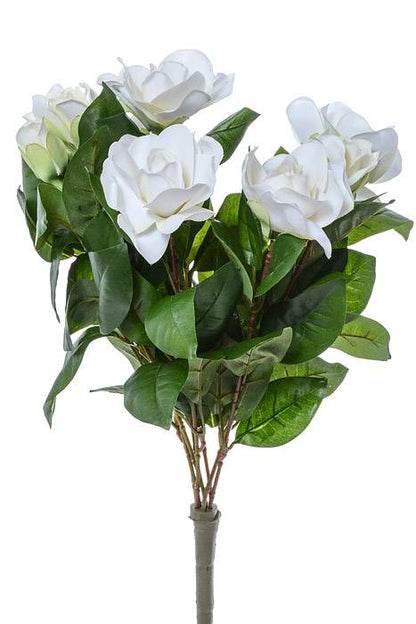 17" Silk Gardenia Bush Cream/white