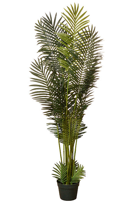 6Ft Silk Areca Palm Tree Green