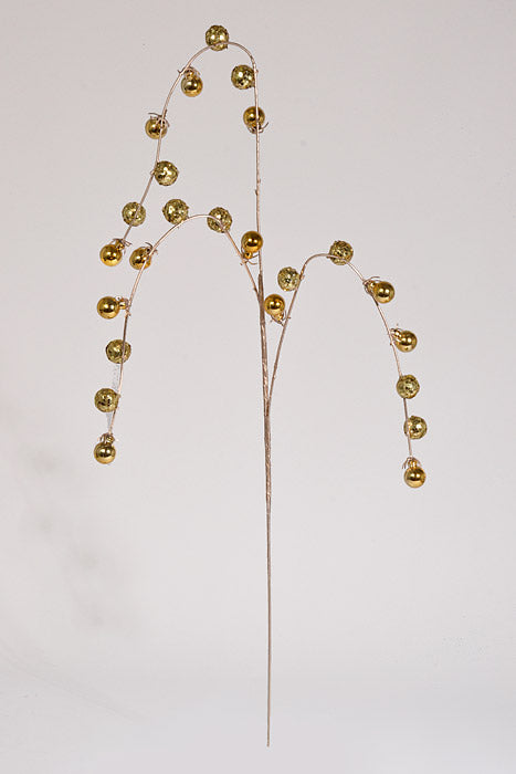 35.5" Hanging Ball Spray Gold