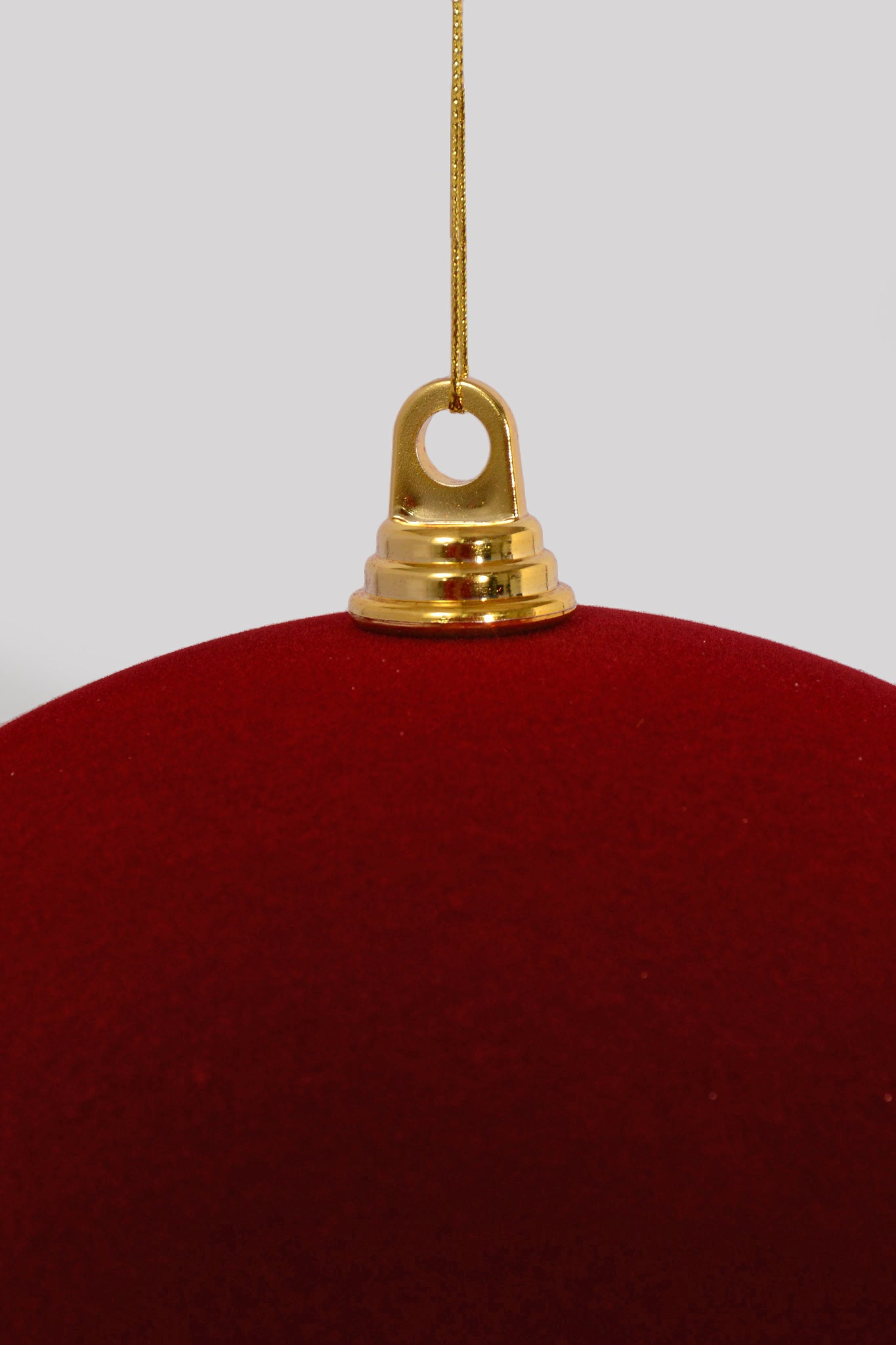 300MM Velvet Ornament Ball Burgundy