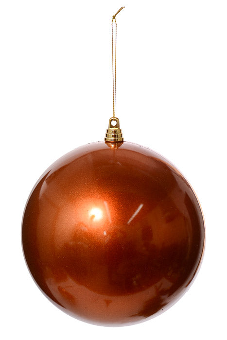 150Mm Ornament Ball Copper Pkg/2