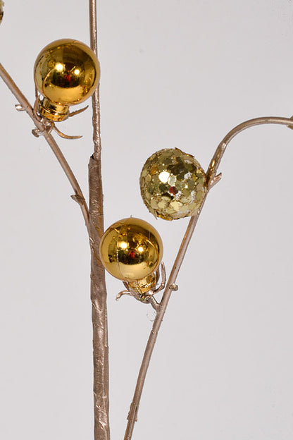 35.5" Hanging Ball Spray Gold