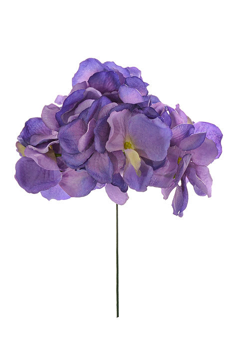 9" Silk Hydrangea Pick (Purple)