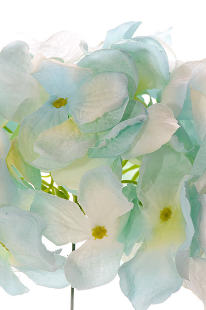 9" Silk Hydrangea Pick (Light Blue)