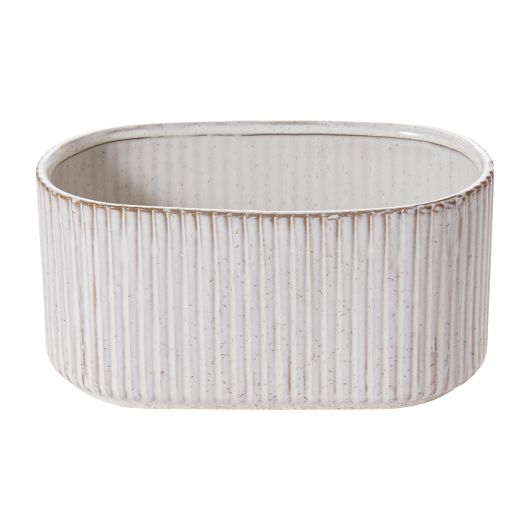 8" X 4" X 4" Stable Planter Off-White