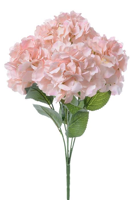 21.5" Silk Hydrangea Bush Light Pink