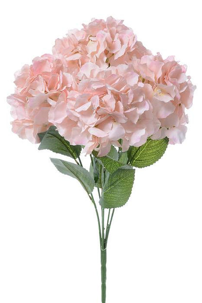 21.5" Silk Hydrangea Bush Light Pink