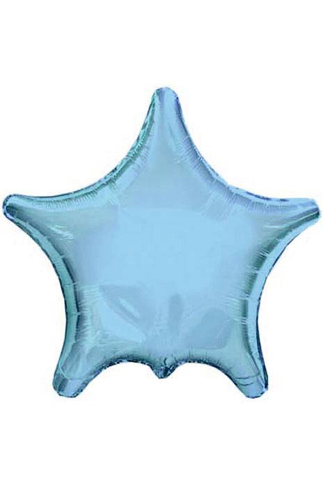 22" Foil Star Balloon Powder Blue Pkg/10