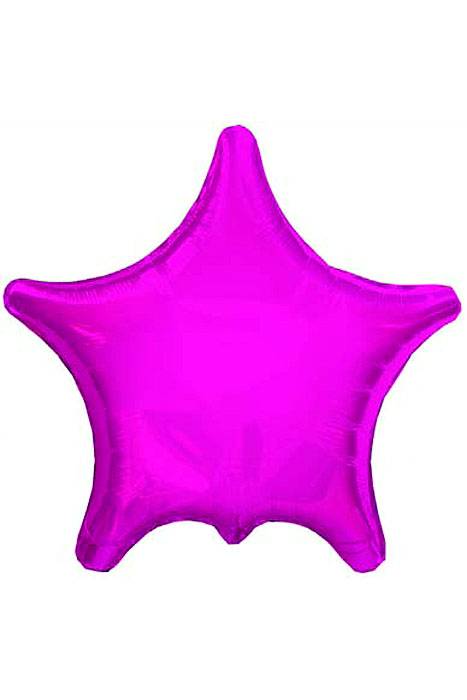 22" Foil Star Balloon Hot Pink Pkg/10