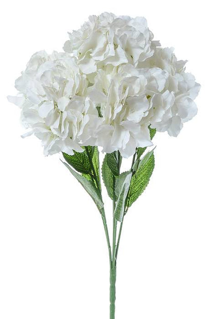21.5" Silk Hydrangea Bush Ivory