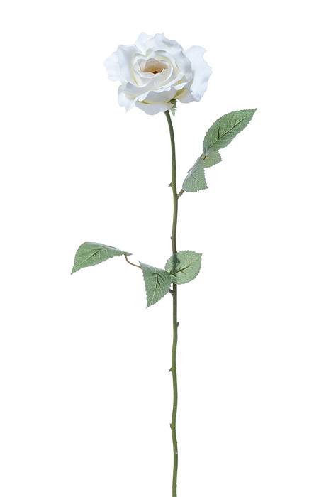 22.5" Silk Medium Rose Spray Cream