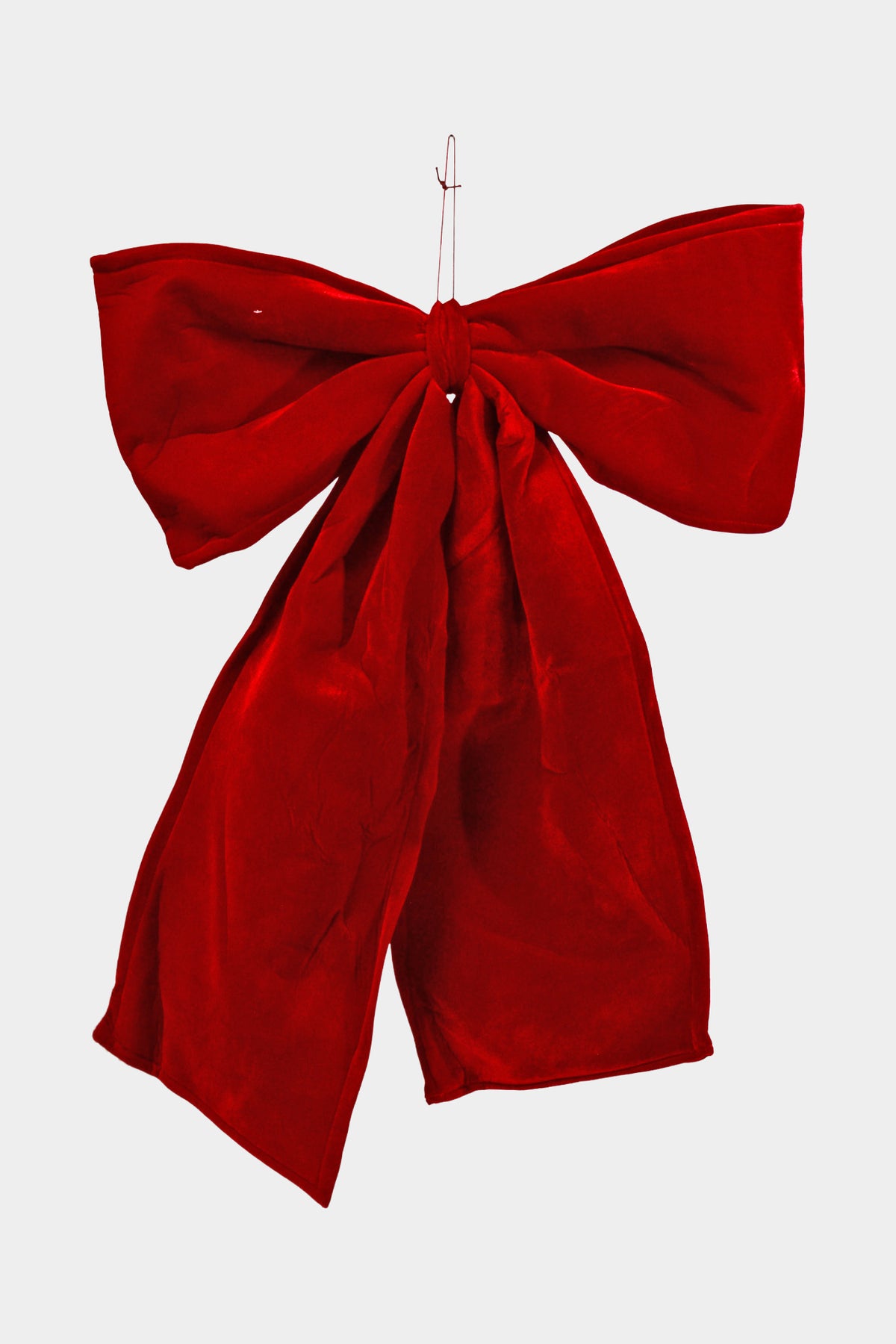 28" X 35" Velvet Bow Burgundy