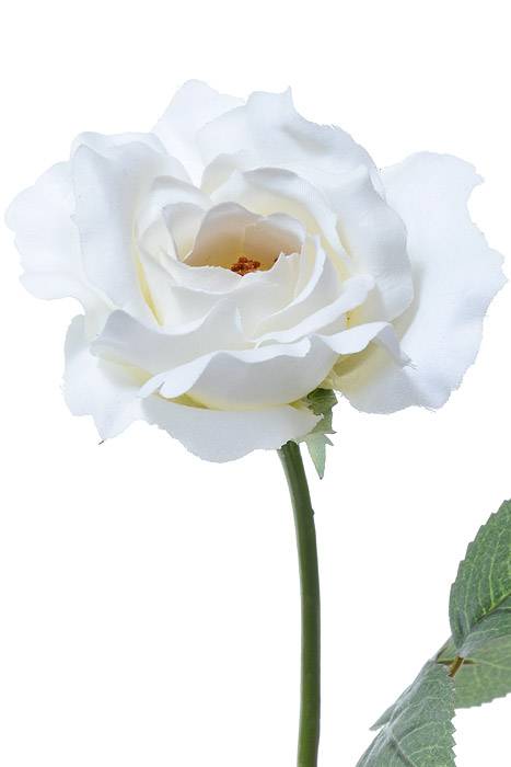 22.5" Silk Medium Rose Spray Cream