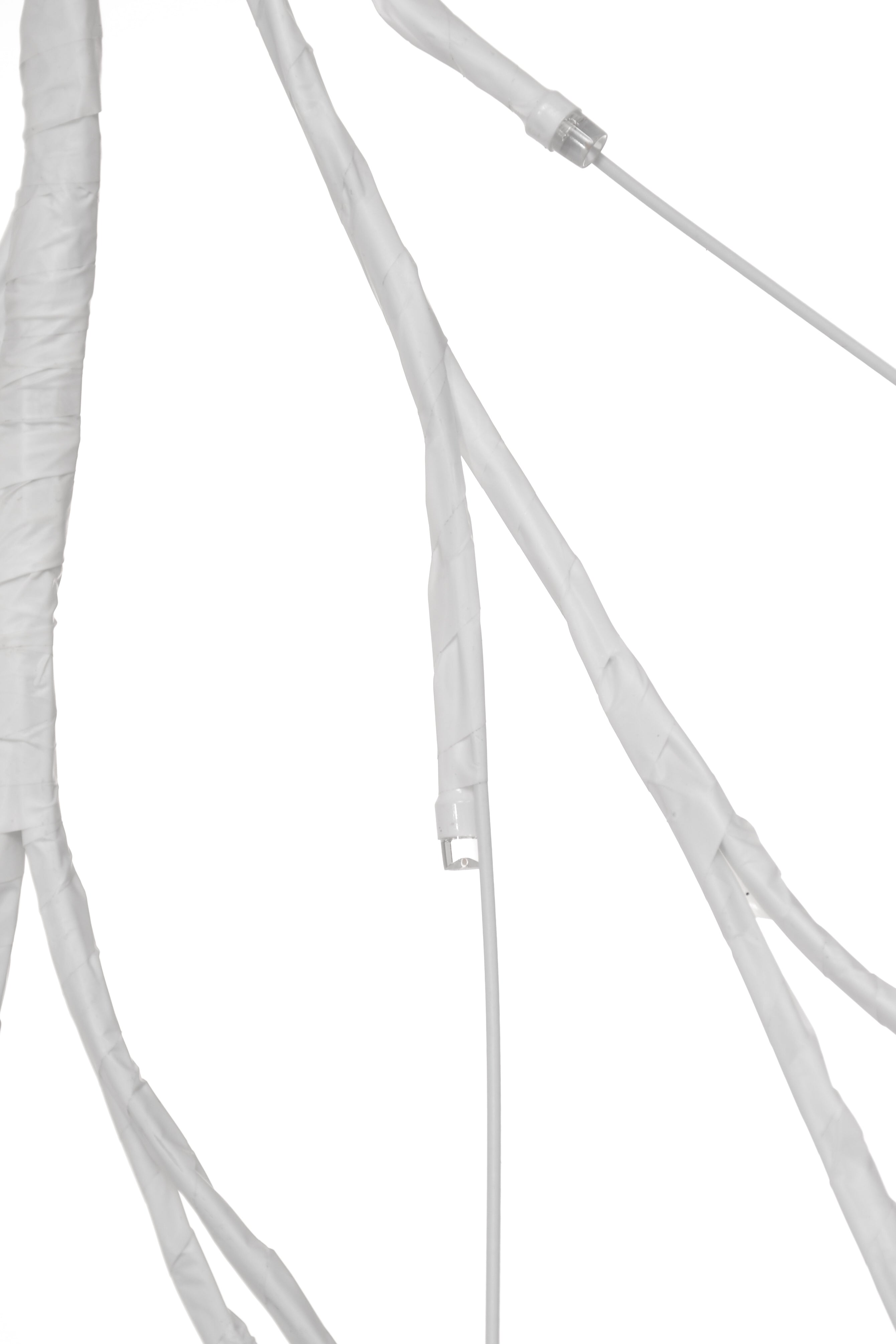 7Ft Faux Twig Garland With Led Lights White