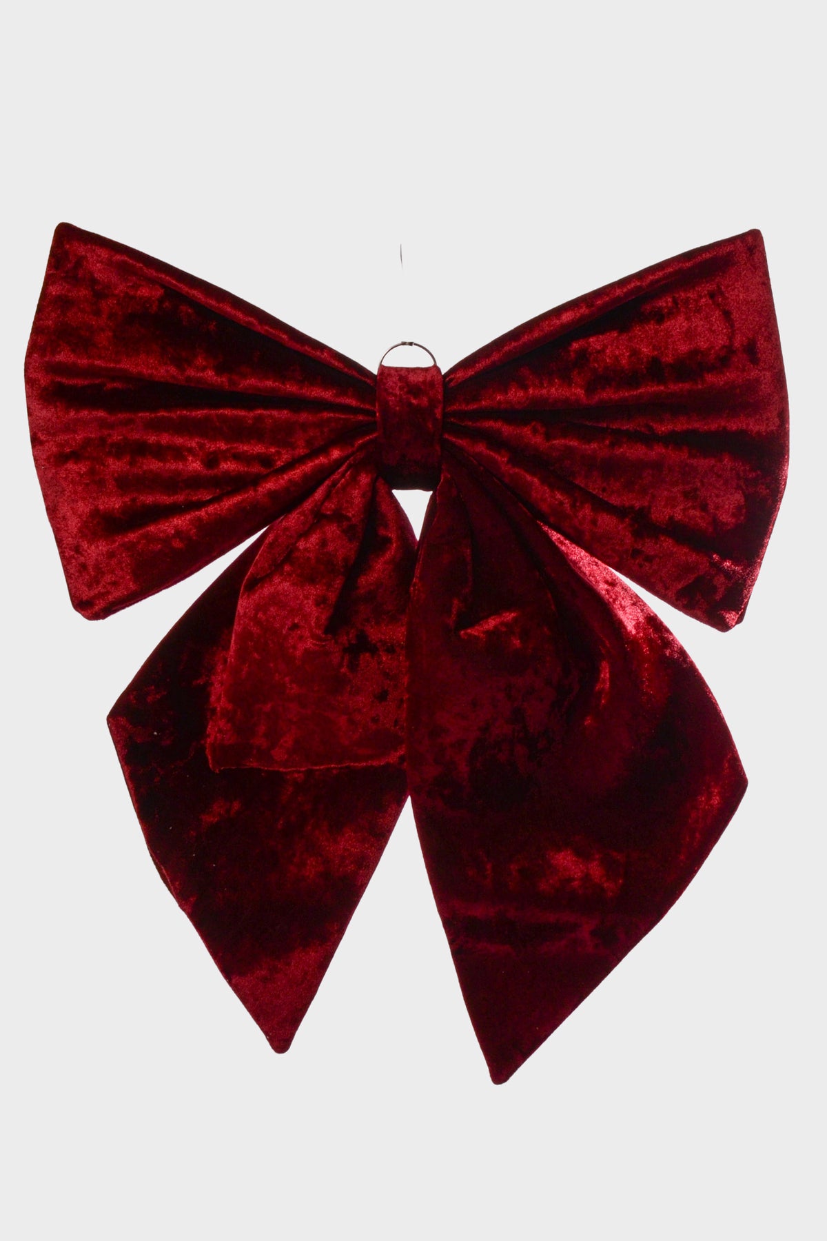 11.5" X 20" Velvet Bowknot Burgundy