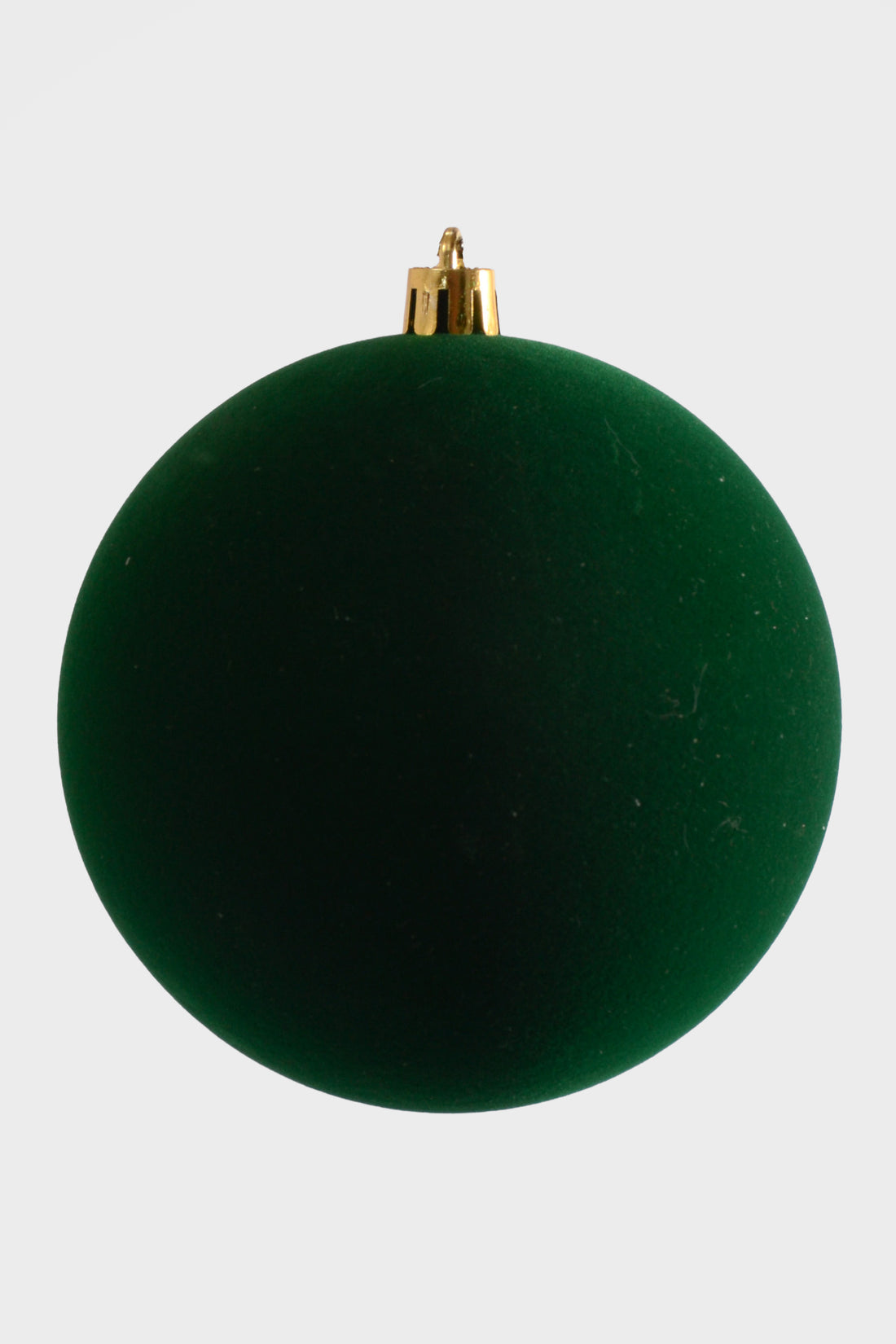 4" Velvet Ball Ornament Green Box/6
