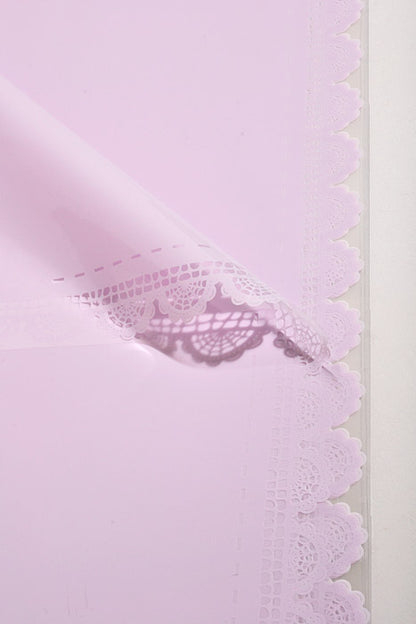 22.5" Flower Cellophane Wrap Paper Lavender Pkg/20