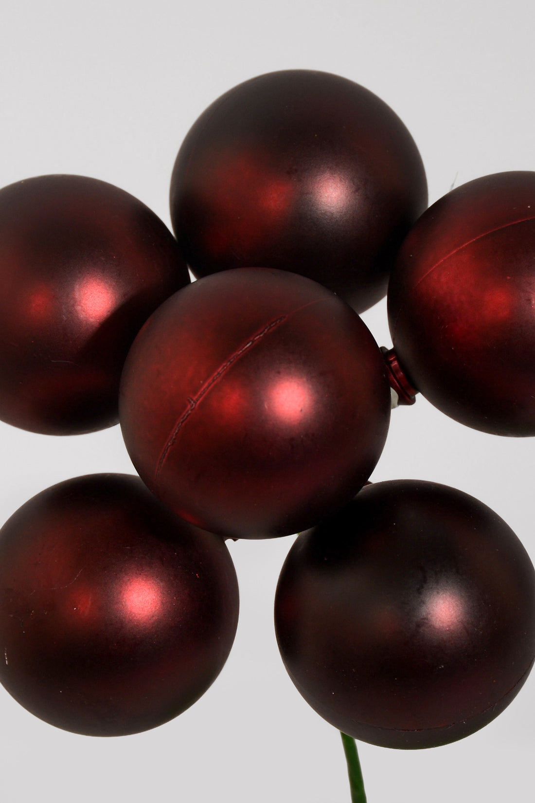 40mm VP Matte Stemball Burgundy Pkg/6