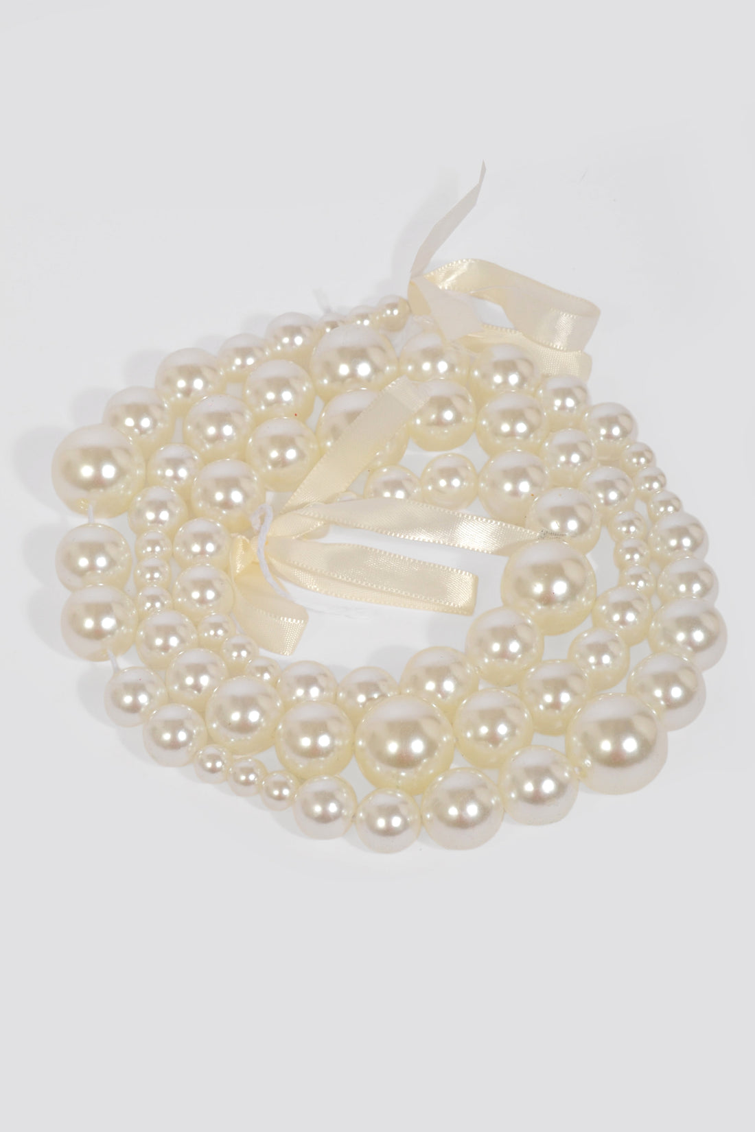 48" Pearls Garland White
