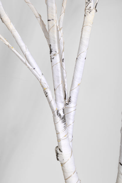 5Ft Birch Tree W/Light White