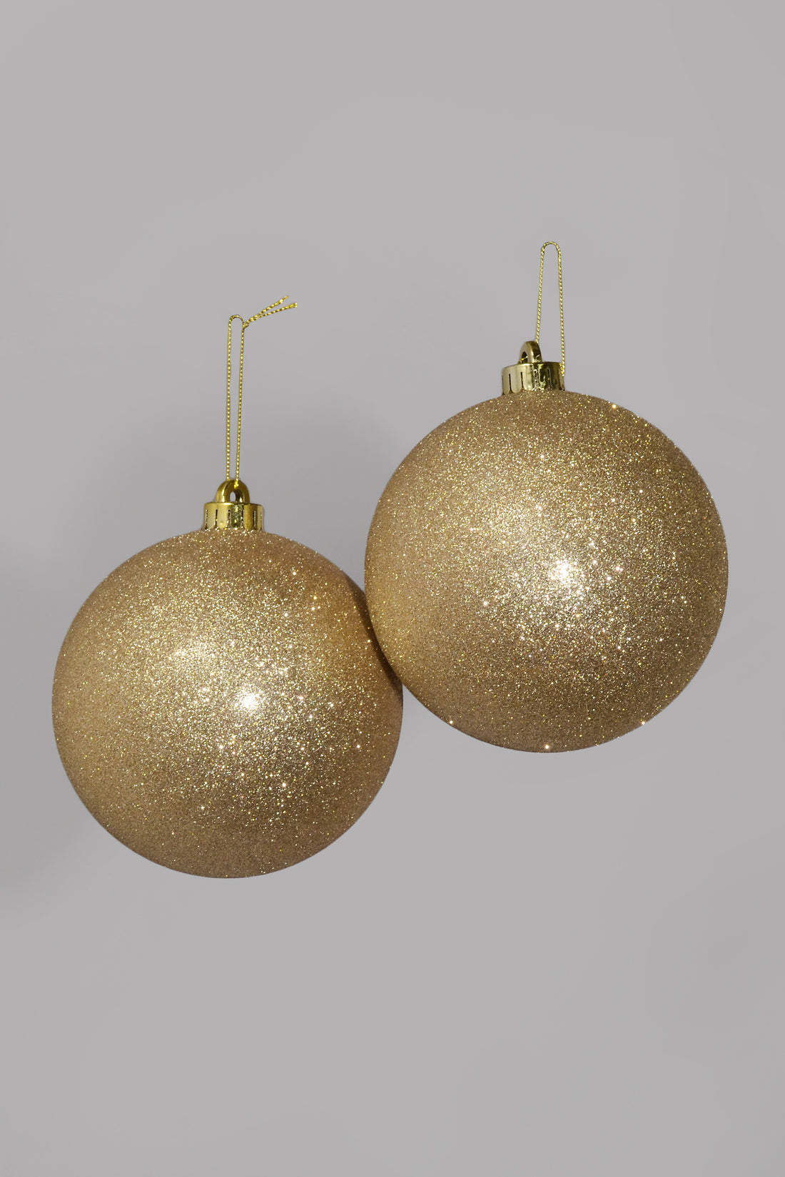 140mm VP Glitter Ornament Ball Ace/2 Champagne