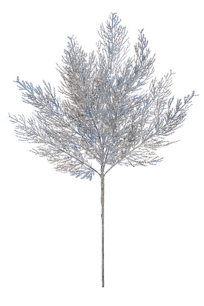 27" Glitter Pine Spray (Blue)
