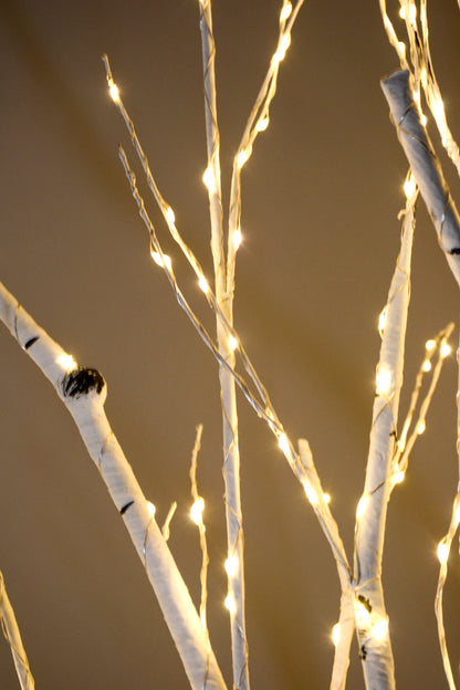 5Ft Birch Tree W/Light White