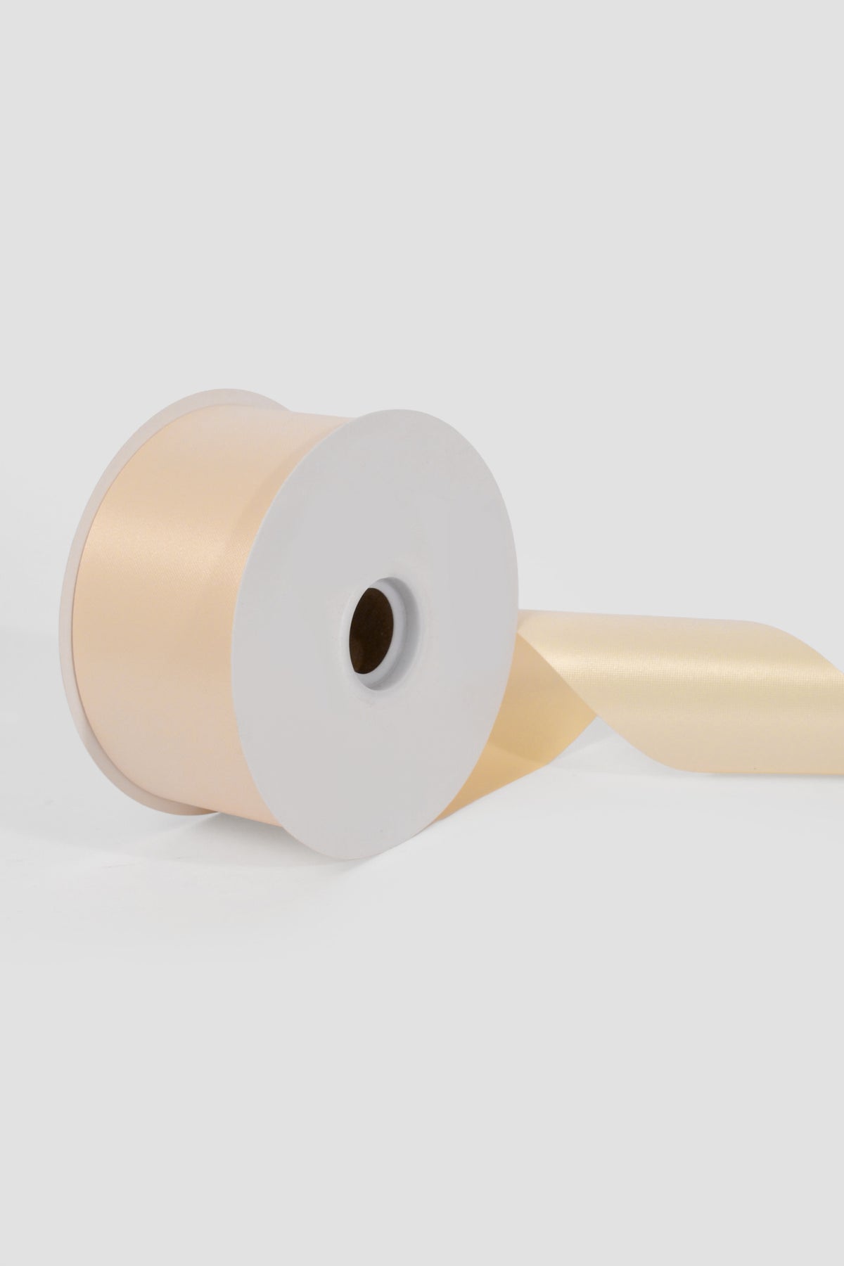 2.75" X 100Yds Water Resistant Floral Satin Ribbon Ivory