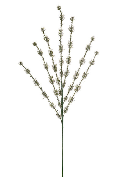 29.75" Glittered Pine Spray Green/Silver