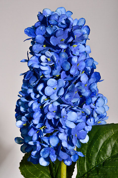 31.5" Silk Hydrangea Spray Royal Blue