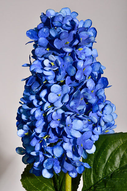 31.5" Silk Hydrangea Spray Royal Blue