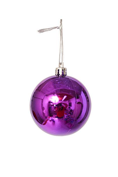 80mm Shiny Ball Purple Pkg/16