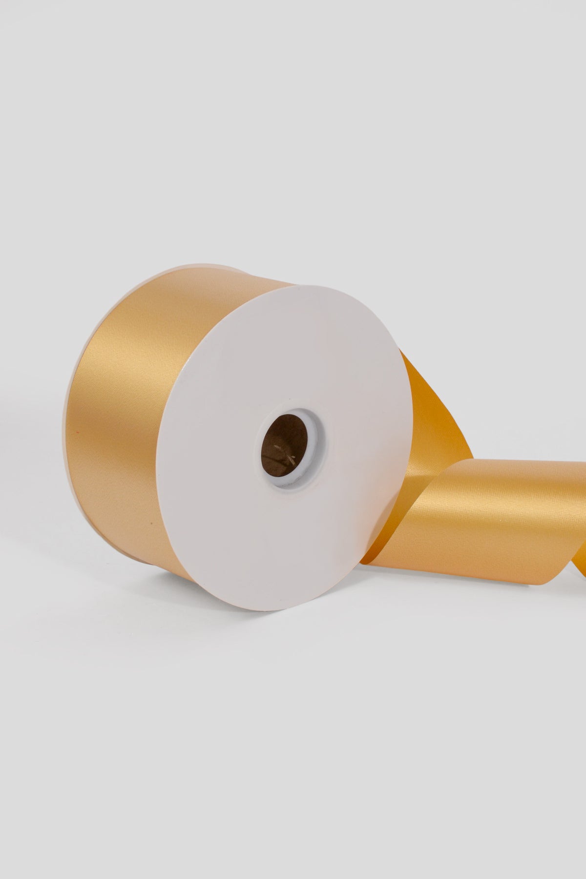 2.75" X 100Y Water Resistant Floral Satin Ribbon Gold