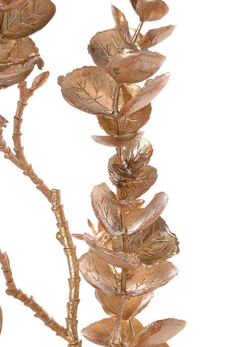 19.5" Metallic Eucalyptus Spray (Champagne)