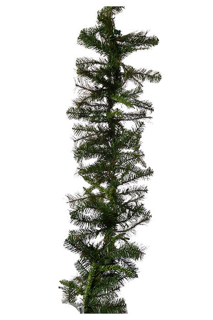 9Ft X 23" Led Belgium Mix Garland Two Tones Green