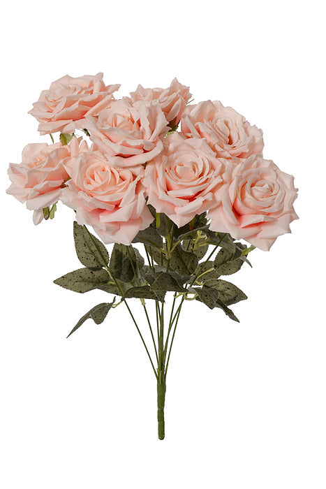 18" Silk Rose Bush Blush