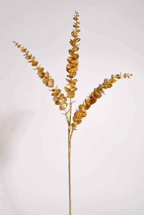 36" Eucalyptus Spray Gold