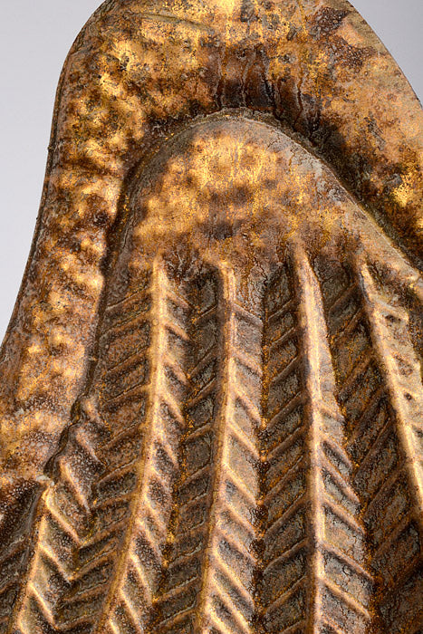 21.5" x 25" Angel Wing Wall Deco Antique Gold