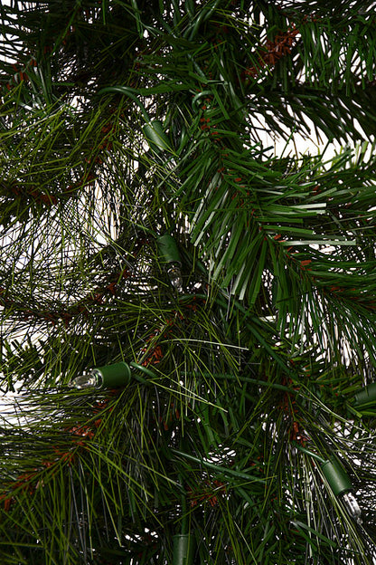 9Ft X 23" Led Belgium Mix Garland Two Tones Green