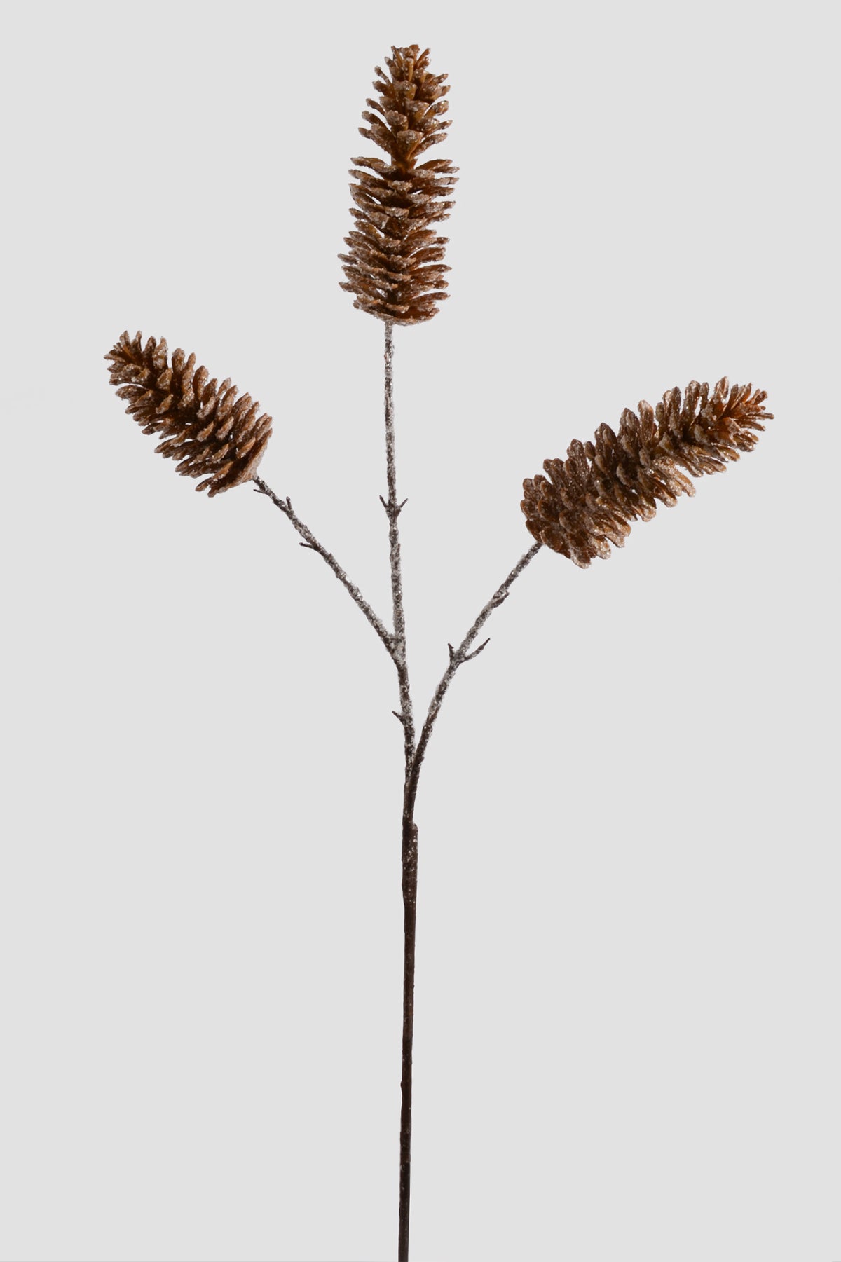 39" Plastic Winter Iced Cone Spray Natural