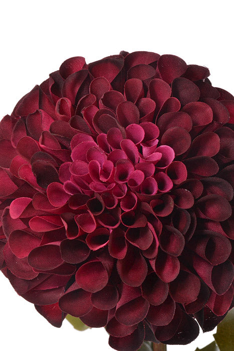 31" Silk Dahlia Spray Burgundy/Orchid