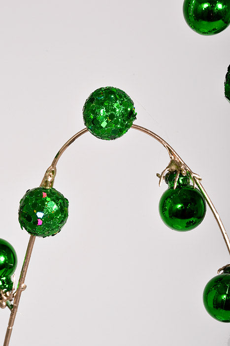 35.5" Hanging Ball Spray Green
