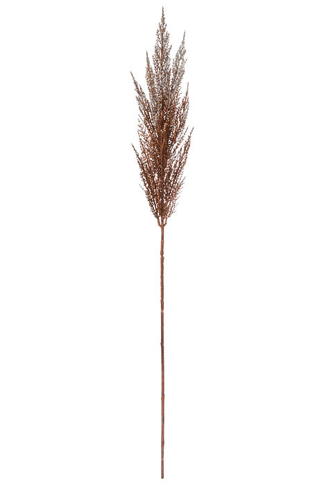 36" Frosted Metallic Pampas Grass Spray Cooper