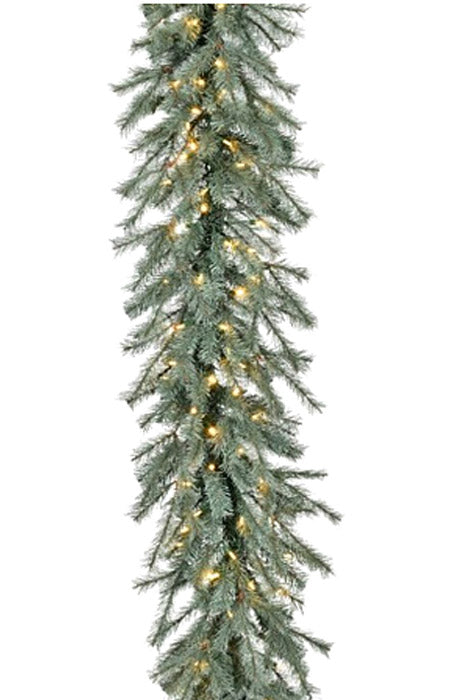 6Ft X 23" Led Chesapeake Pine Garland Blue/Clear Bright