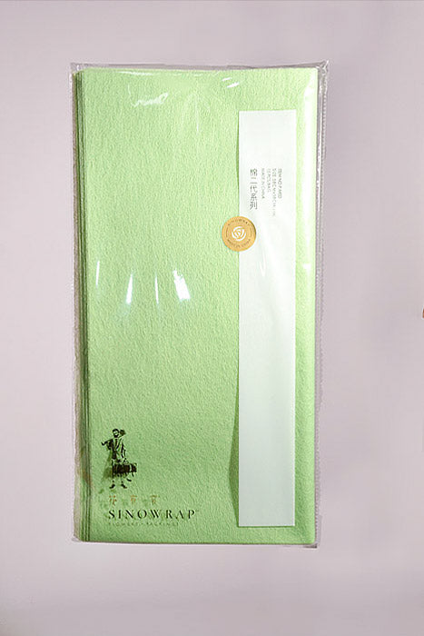 22.5" Non-Woven Fiber Tissue Sheet Mint Green Pkg/15