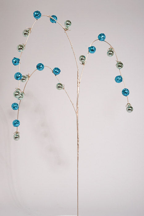 35.5" Hanging Ball Spray Blue