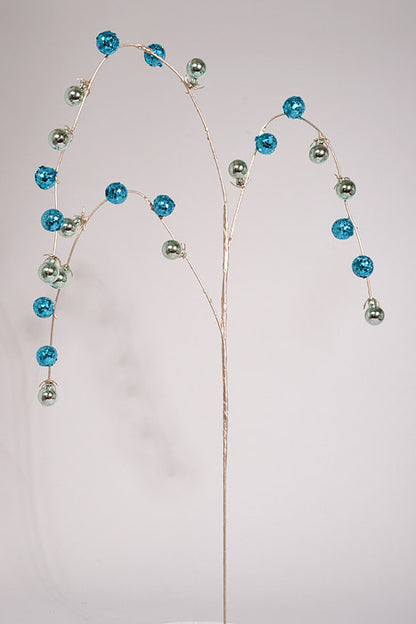 35.5" Hanging Ball Spray Blue
