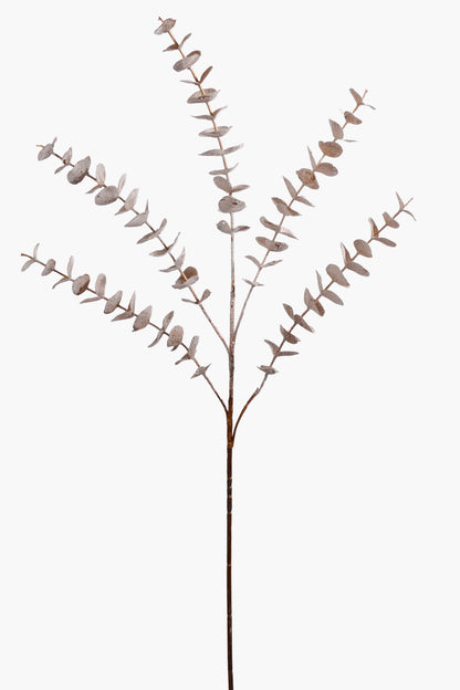 33" Eucalyptus Leaf Spray W/Frost Copper